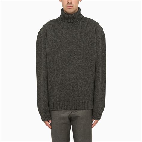 prada grey striped long sleeve sweater|prada sweater.